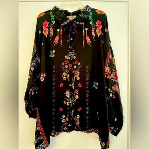 Johnny Was Silk Tunic Top